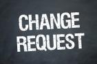 Bild mit Schriftzug Change Request