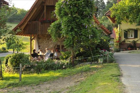 Hofstelle eines Urlaubsbauernhofes