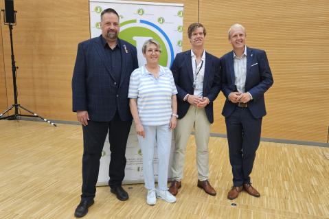 Die Sprecher beim Junglandwirte-Frühstück beim Deutschen Bauerntag 2026 in Freiburg