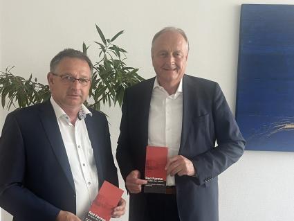 Red Farmer-Initiator Thomas Knecht und Bauernpräsident Joachim Rukwied