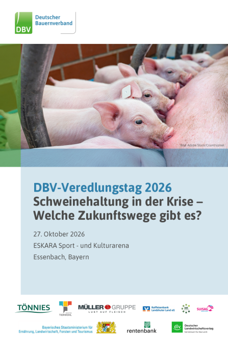 Werbebanner für den DBV-Veredlungstag 2026 in Essenbach Bayern