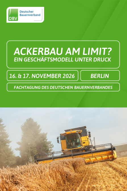 Werbebanner für die DBV-Ackerbautagung 2026